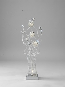 Majella Aluminium Crystal Table Lamps Diyas Home Armed Table Lamps